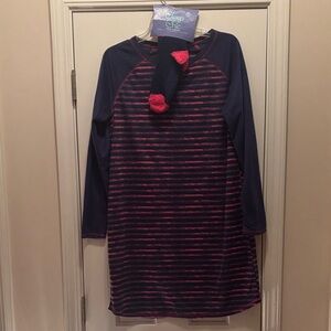 NWT Sleep Chic Women's Navy and Pink Nightgown